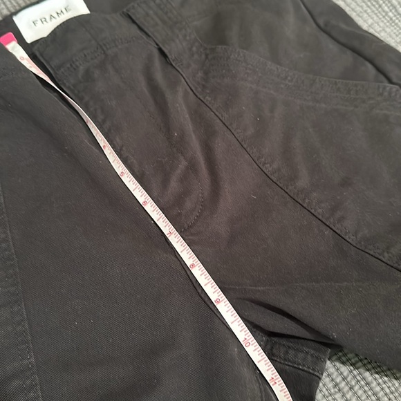 Frame || NWOT || Washed Black Cargo Cropped Pants - Picture 6 of 11